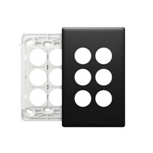Excel Life  6Gang Grid & Cover Plate - Choose Colour